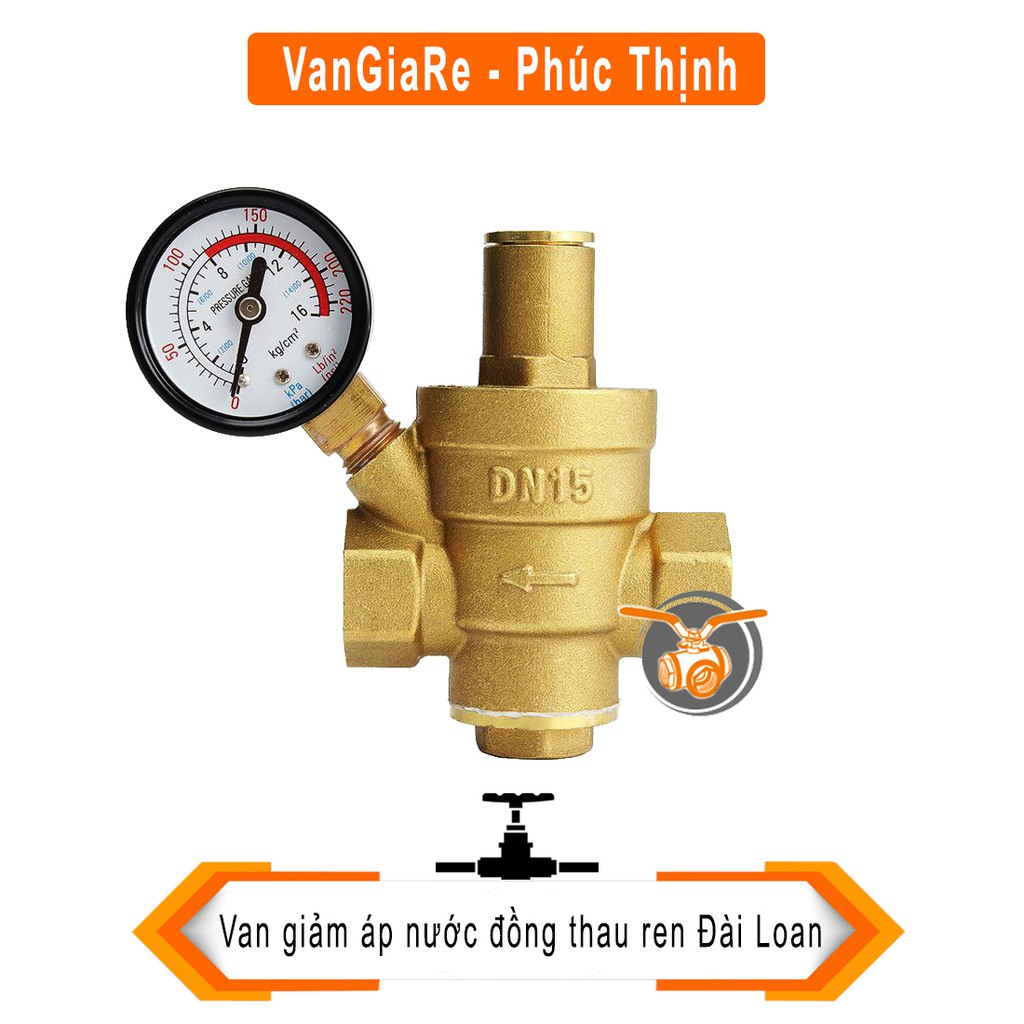 Van giảm áp suất nước cao tầng PN16 Đài Loan