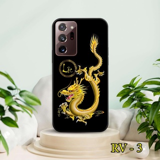 Ốp kính Rồng Đen 3D cho Samsung Note 20 - Note 20+ - Note 20 Ultra - Note 10 - Note 10 Lite - Note 10+ - Note 8 - Note 9