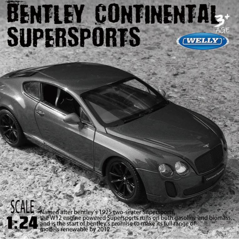 Mô hình xe Bentley Continental Supersport 1:24 Welly