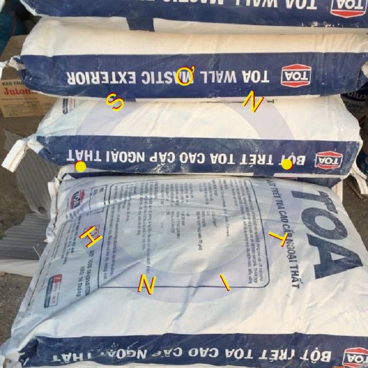 Bột trét tường nội ngoại thất, trong ngoài nhà Việt Mỹ, Toa [MẪU THỬ 1kg]