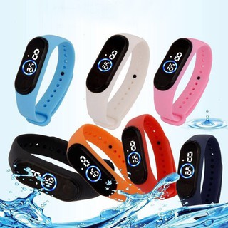 Đồng hồ led thể thao unisex đèn led chống nước cao cấp dây silicon dẻo dai