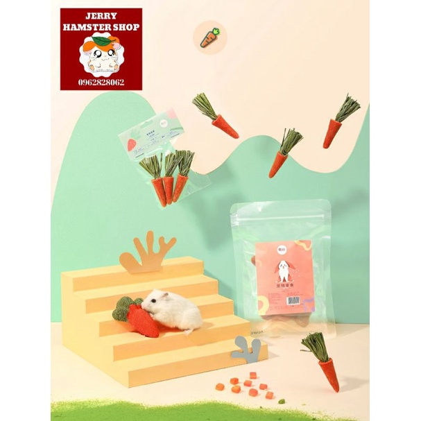 Carot đồ chơi gặm nhấm cho hamster,thỏ,guine pig...