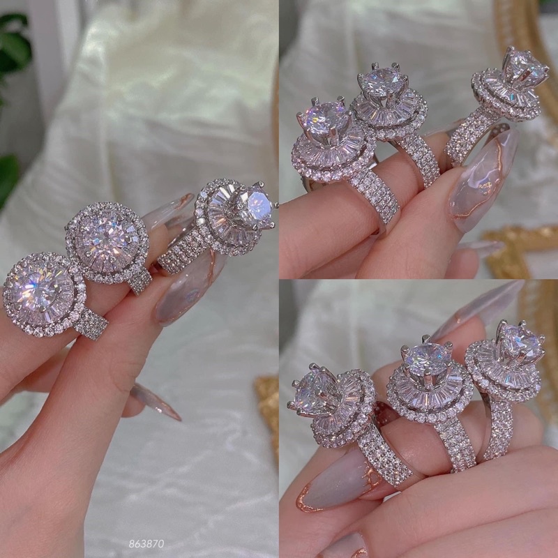 Nhẫn xi bạch kim 💎