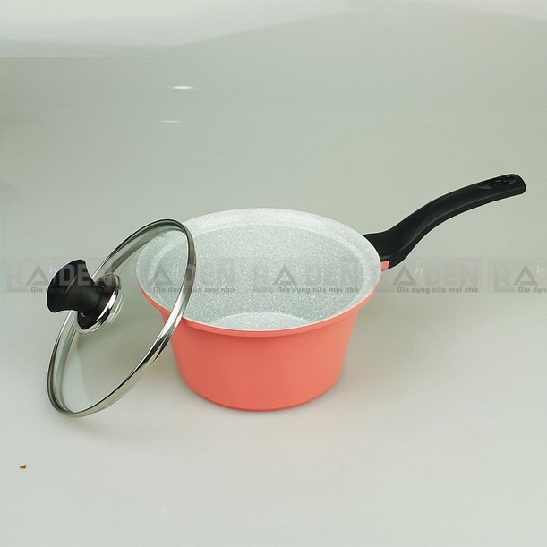 Nồi quánh đúc Ceramic đáy từ Greencook size 18/20/24cm vân đá đẹp chuẩn hình ảnh, dùng được mọi loại bếp