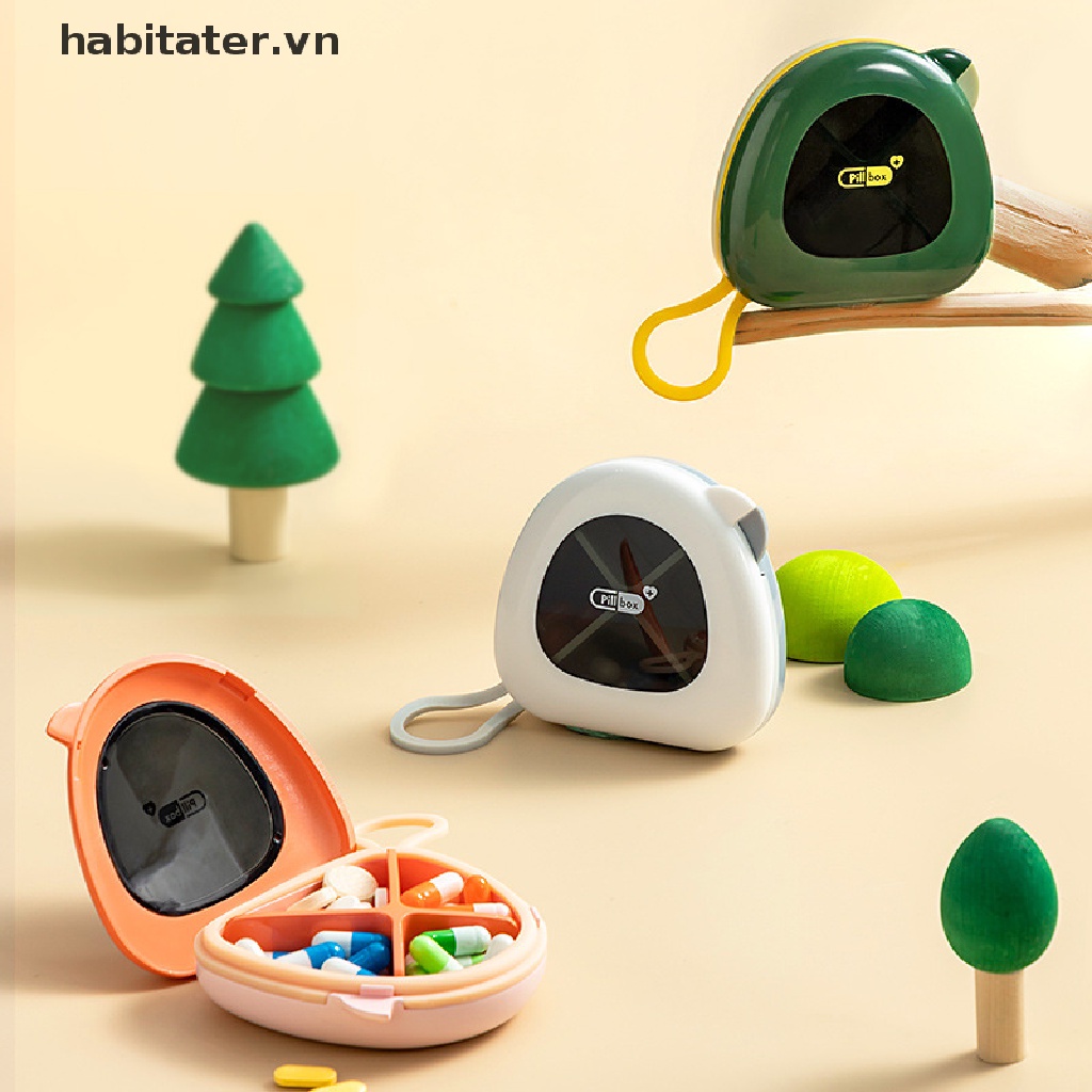 Hộp Đựng Thuốc 4 Ngăn Chống Thấm Nước