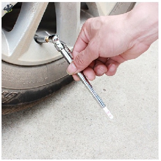 Dụng Cụ Đo Áp Suất căng mềm xẹp Lốp võ bút kiểm tra bánh Xe hơi ô tô xe máy 5-50 Psi