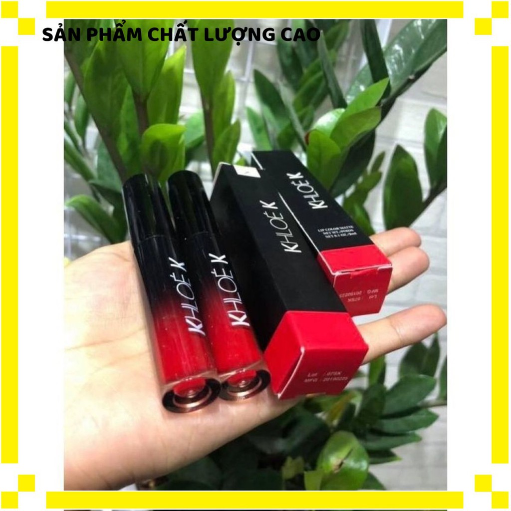 [SIÊU SALE] Son Dưỡng dạng kem Cao Cấp Khloe K Màu Đỏ Cam lovemeshopz | Thế Giới Skin Care