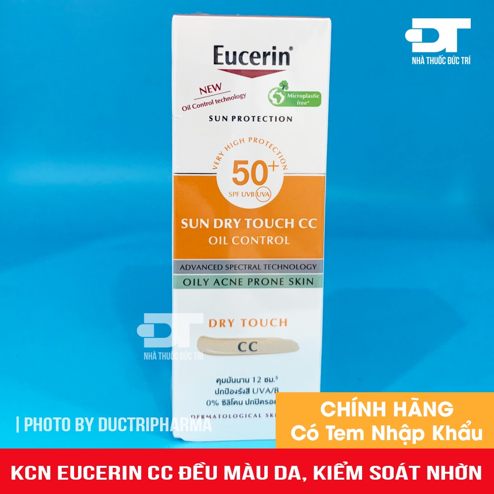 Kem Chống Nắng Eucerin Làm Đều Màu Da Eucerin Sun Cream Face Tinted CC Cream Photoaging Control SPF50+