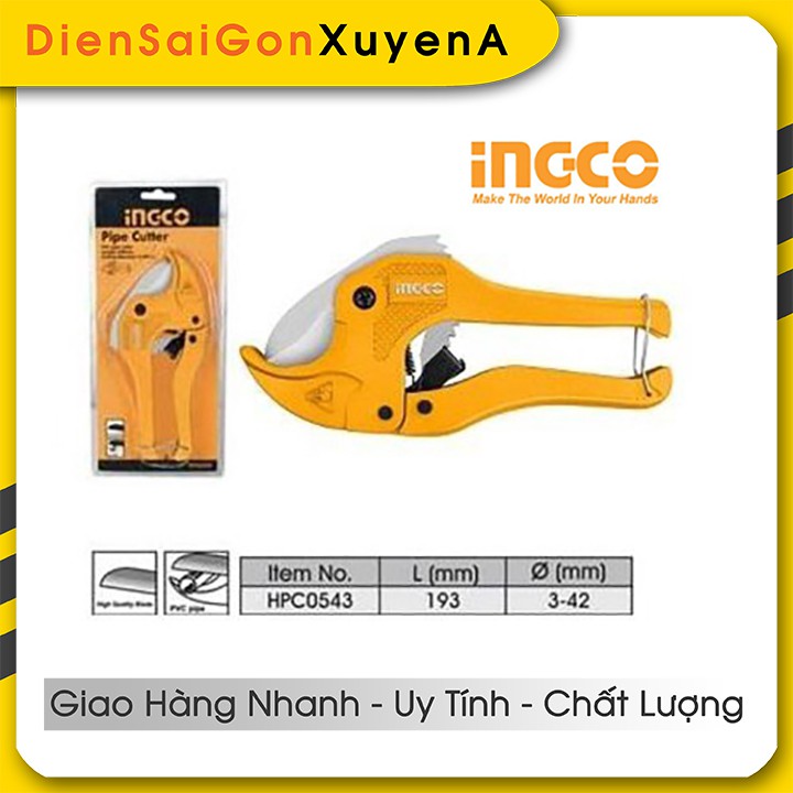 Dao Kéo cắt ống nhựa PVC 193mm INGCO HPC0543 - ĐIỆN SÀI GÒN XUYÊN Á