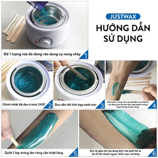 [Xả-Kho] Sáp Wax Lông Nóng Dạng Hạt-Just Wax 100g- Sáp Tẩy Lông JustWax