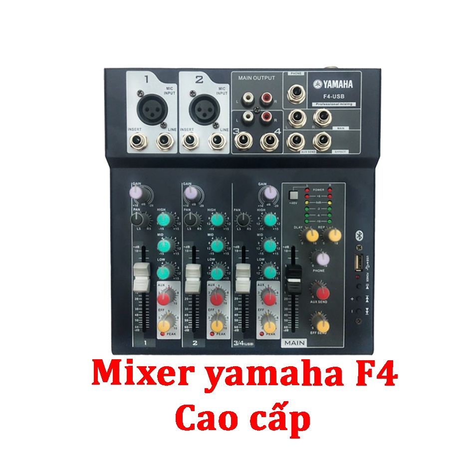 Hình ảnh Bộ trộn âm thanh Mixer F4-USB là dòng mixer mini xử lý hiệu ứng âm thanh chất lượng cao #4