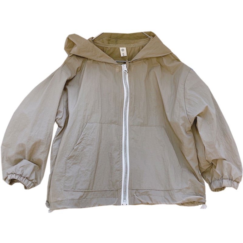 Áo Khoác Chống Nắng Vải Lụa Lạnh Mỏng Thoáng Khí Thoải Mái Chống Tia Cực Tím Dễ Phối Đồ Thời Trang Mùa Hè Cho Bé Trai