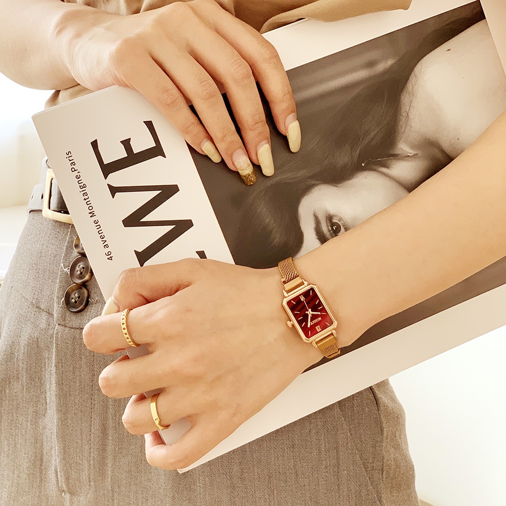 Đồng hồ thời trang nữ Modiya M103 mặt chữ nhật dây nam châm tuyệt đẹp | BigBuy360 - bigbuy360.vn