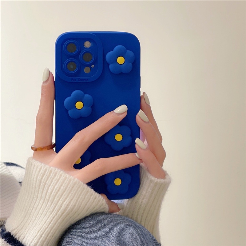 Ốp Điện Thoại Họa Tiết Hoa Màu Tương Phản Cho Samsung A34 A54 A04S A14 Note10 Note20 S23 S21 S22 + 23Ultra S21 + S23Plus