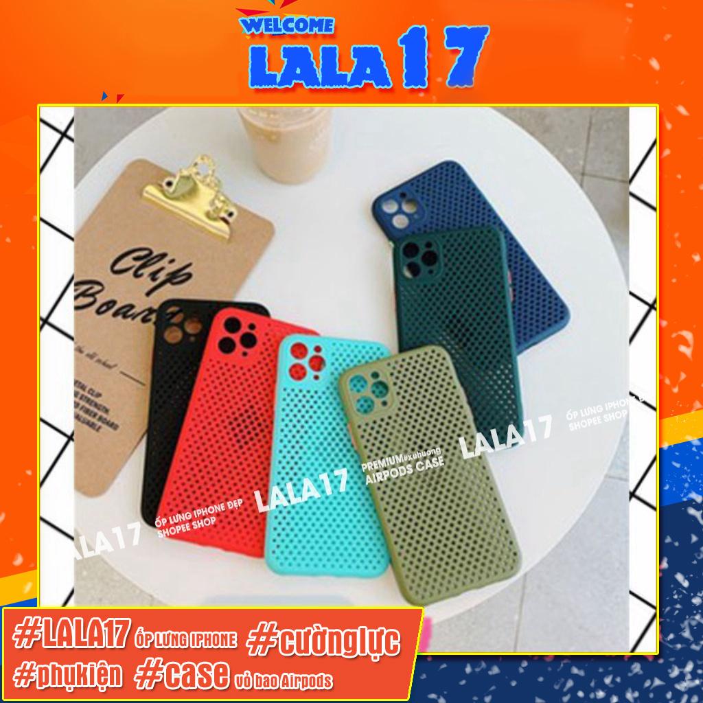 Ốp Lưng Iphone Tổ Ong Tản Nhiệt Nhiều Lỗ Chống sốc, Bảo vệ Cam - Lala17 Shop