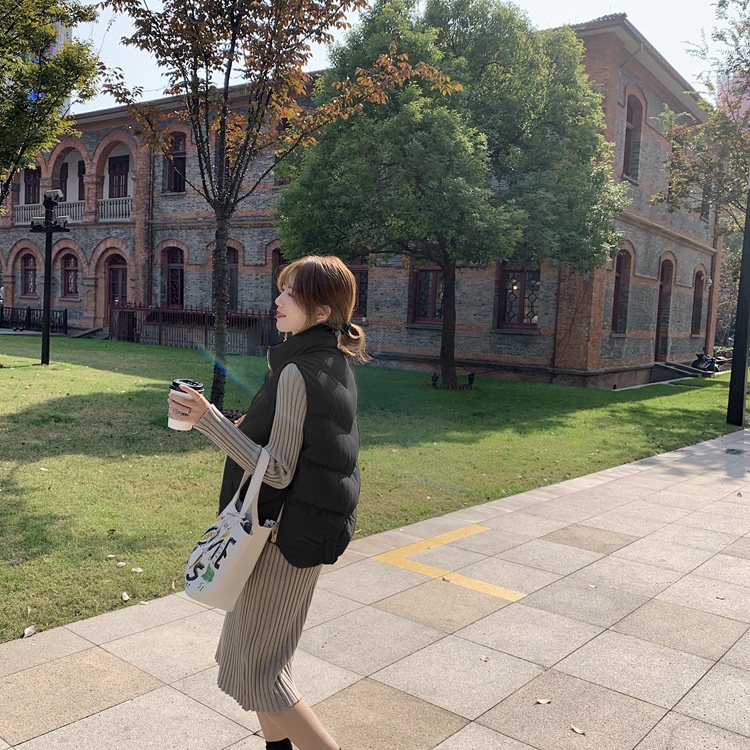 Áo phao gile nữ hàng Quảng Châu 2 khóa sườn thời trang - GUEM Clothes | BigBuy360 - bigbuy360.vn