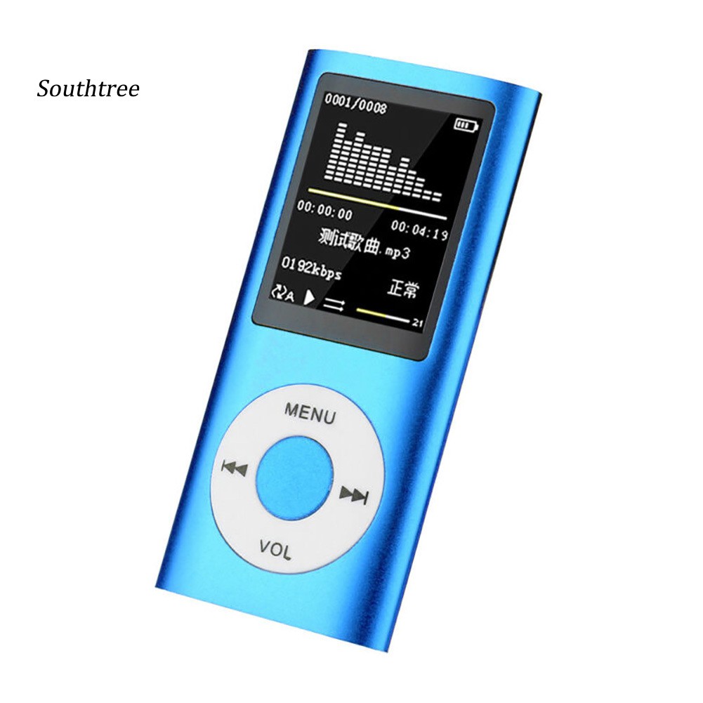 Máy nghe nhạc MP4 màn hình màu 1.8inch kiêm radio FM hỗ trợ thẻ TF/thẻ kỹ thuật số an ninh mini