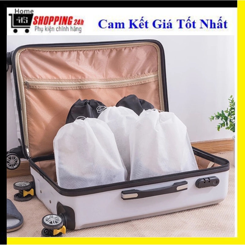 Combo 10 túi vải không dệt loại to đựng giày/ Quần áo / Vật dụng đa năng (size 1 đôi giày/túi)