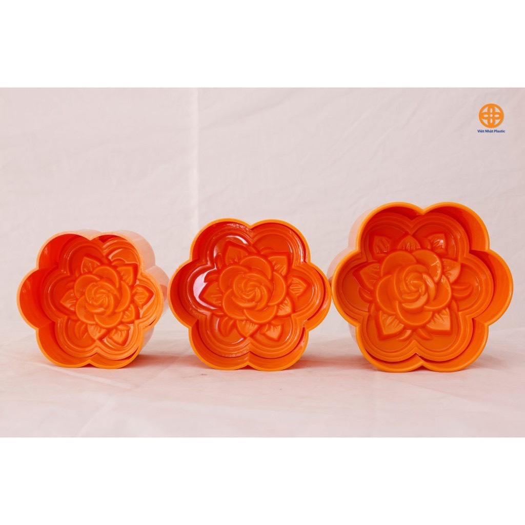KHUÔN XÔI KHUÔN BÁNH NGỌT HÌNH HOA HỒNG ÉP XÔI HÌNH TRÁI TIM NHỰA VIỆT NHẬT
