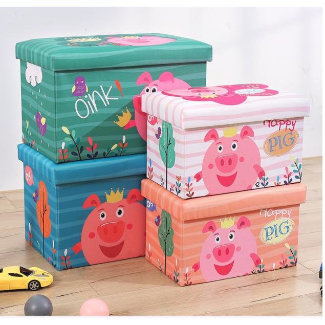 Hộp Đựng Quần Áo Túi Vải Đựng đa năng vừa đựng quần áo vừa làm ghế siêu bền