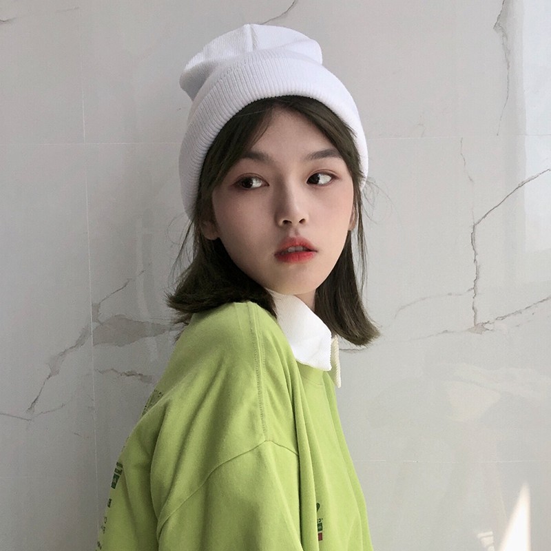 Mũ len kiểu dáng đơn giản phong cách Hàn Quốc chất lượng cao