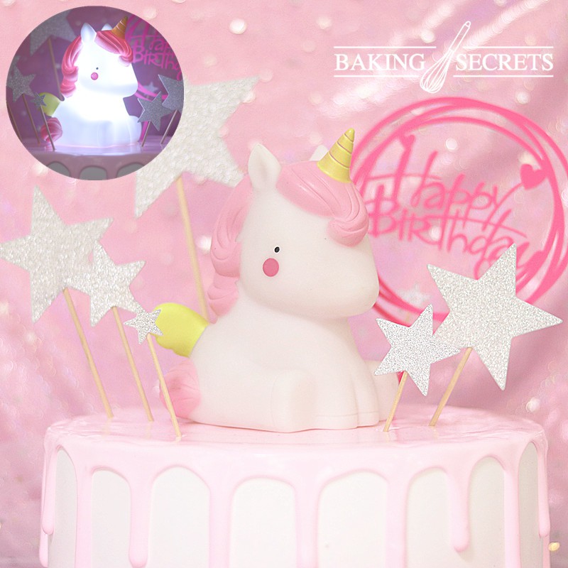 Đèn trang trí bánh kem Unicorn