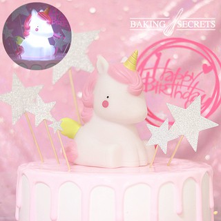 Đèn trang trí bánh kem Unicorn