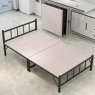 [HÀNG MỚI] GIƯỜNG GẤP GỌN KHUNG THÉP ĐEN CHỐNG GỈ, CÓ BÁNH XE TIỆN ÍCH, TẶNG KÈM ĐỆM, KÍCH THƯỚC 80X180 CM.