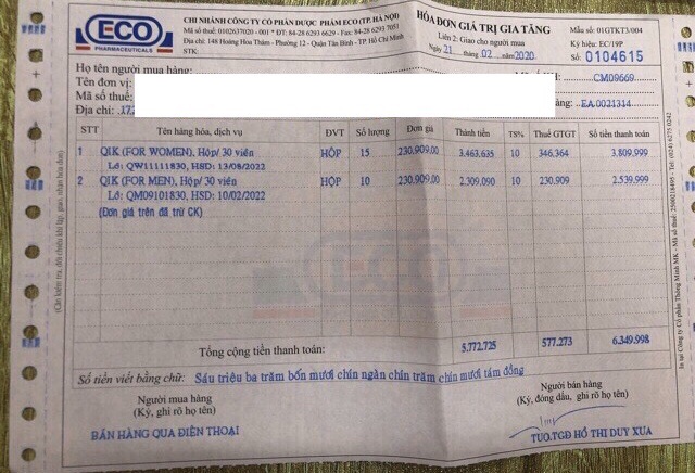 QIK HAIR for men , women lọ 30 viên