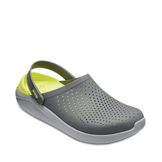 DÉP SỤC CROC.S LITERIDE SIÊU MỀM ÊM MÀU XÁM - XANH NEON