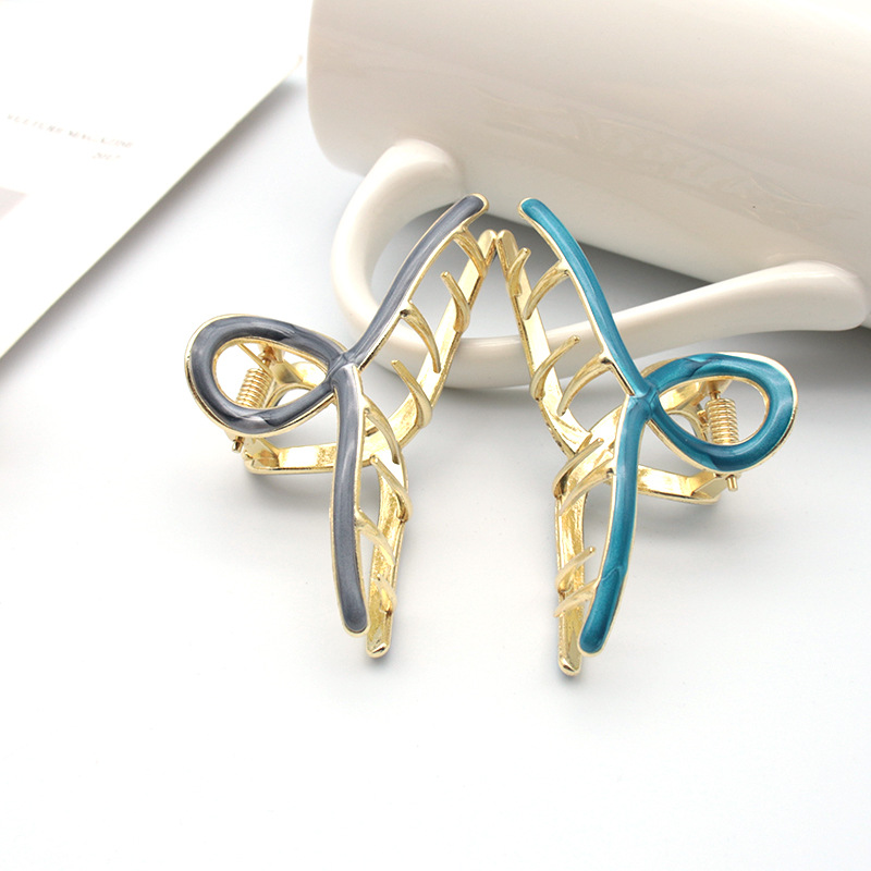 Kẹp tóc kim loại màu sắc phong cách thời trang Hàn Quốc nữ tính