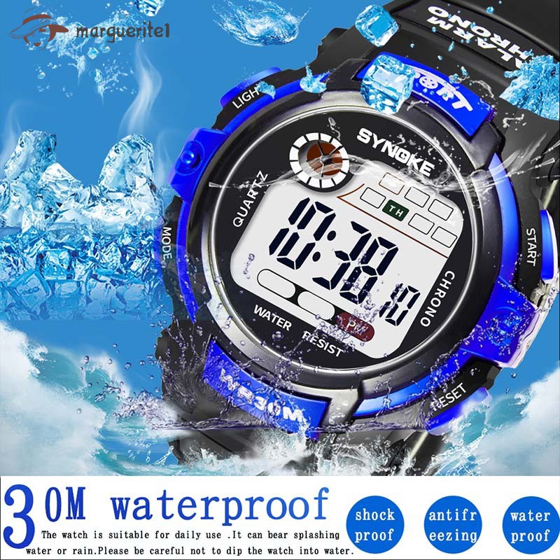 Đồng Hồ Đeo Tay Điện Tử Chống Nước Có Đèn LED Cho Bé Trai Và Gái | BigBuy360 - bigbuy360.vn