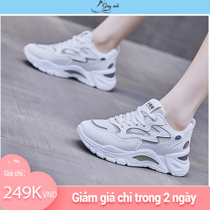 Giày thể thao nữ độn đế 4cm giày giày nữ hàng giống như hình bảo hành đế 12 tháng - 811-1