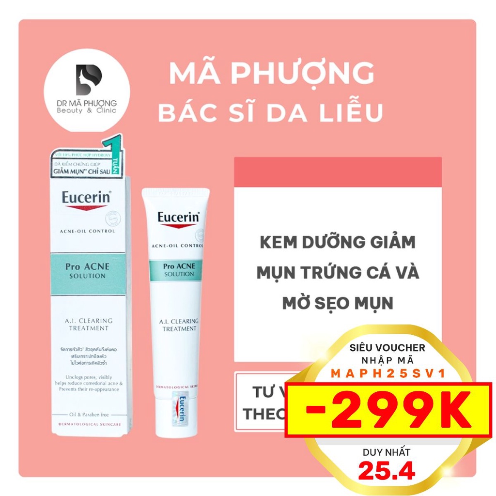 Kem bôi mụn Eucerin Pro Acne Solution A.I Treatment