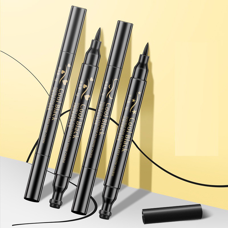 Bút Xăm Hình Ngôi Sao, Tim, mặt trăng Kèm 1 Đầu Kẻ Mắt Cá Tính | BigBuy360 - bigbuy360.vn