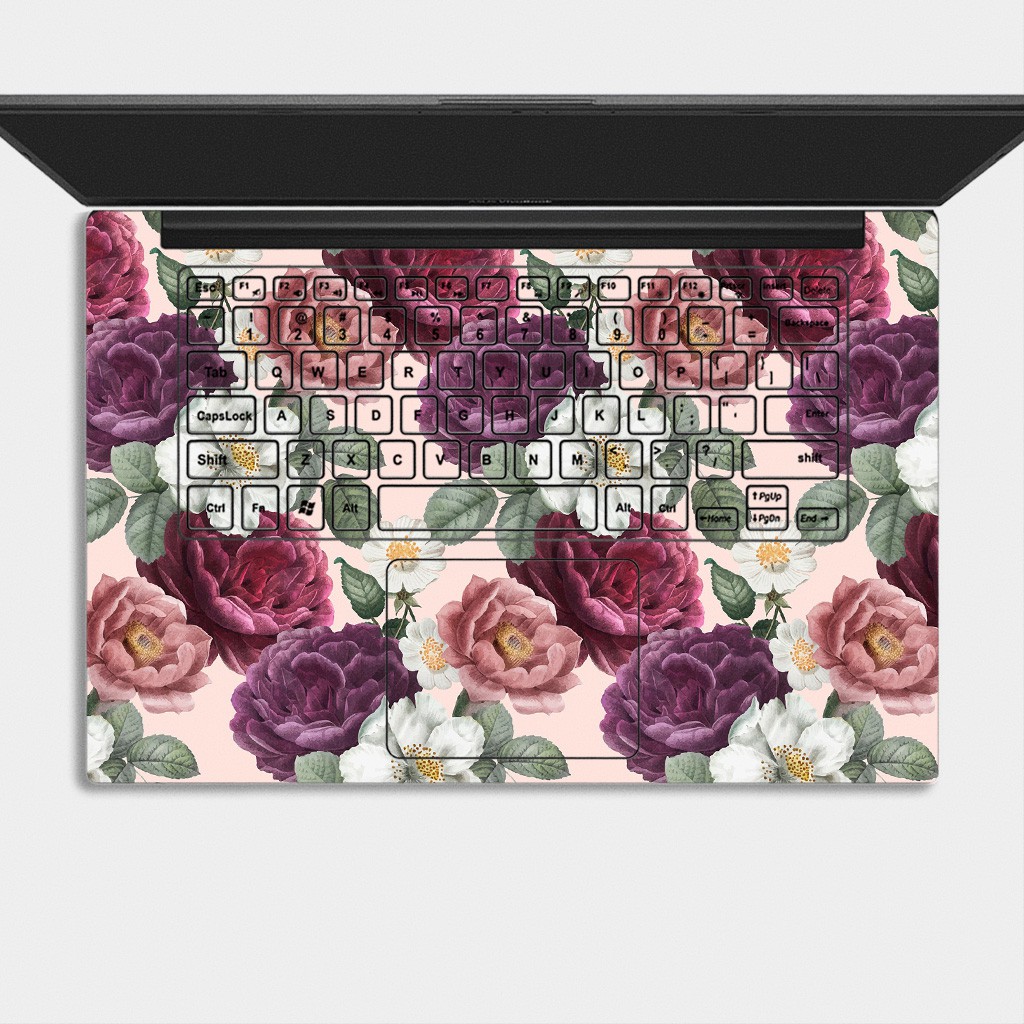 Bộ skin dán laptop mẫu Floral / Có mẫu decal dán cho tất cả các hãng máy tính