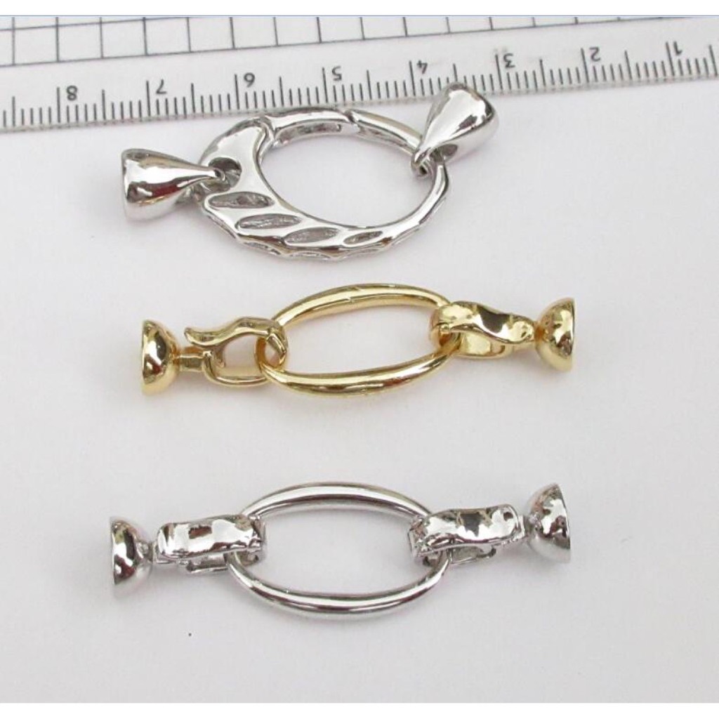 [K5C2] Phụ kiện trang sức (DIY) - Chốt khóa Móc chéo Elips làm vòng cổ vòng tay