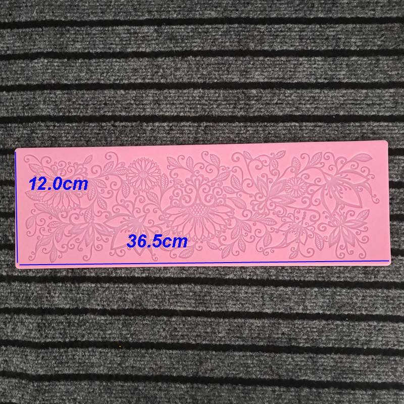 Khuôn Silicone Làm Bánh Tạo Họa Tiết Ren Hoa Trang Trí Đẹp Mắt DBS055