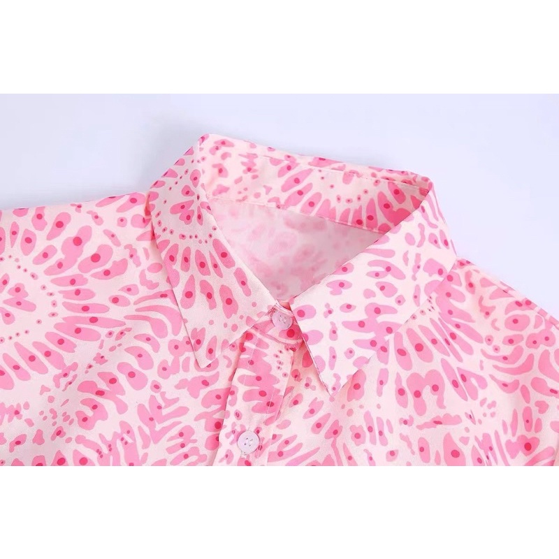 Đầm sơ mi dáng xoè  hàng TQ