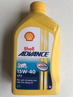 Nhớt shell vàng 15W-40 1 lít