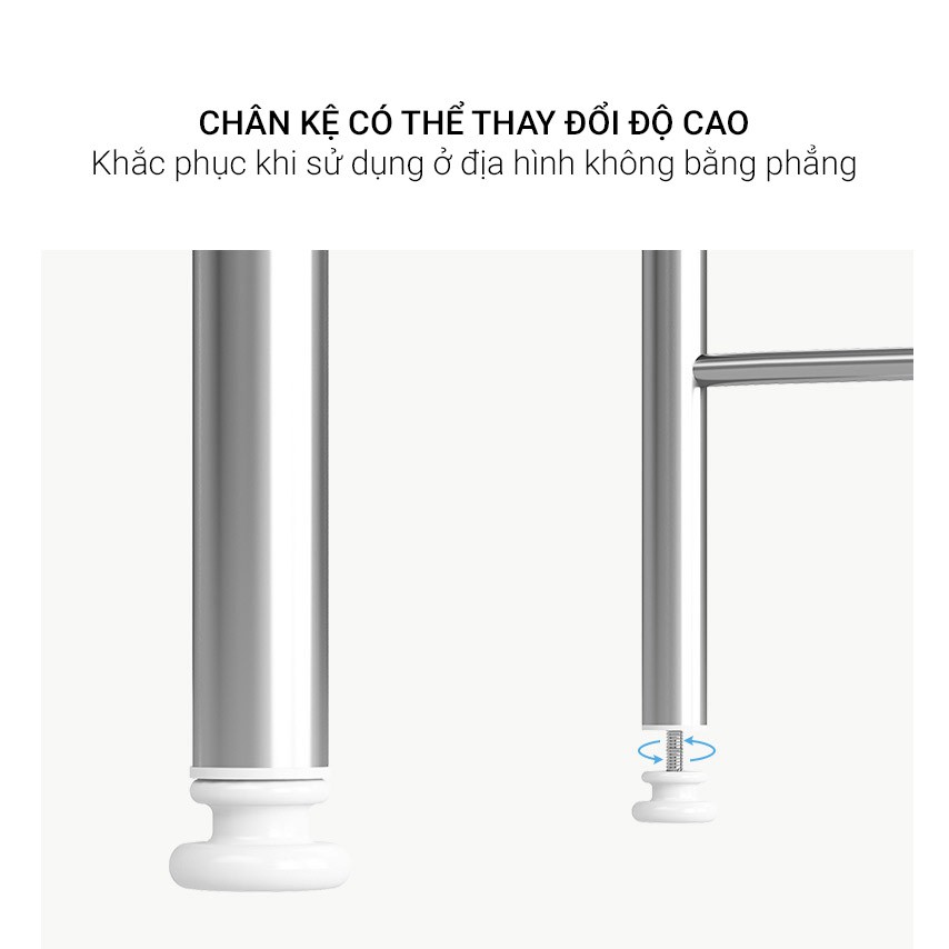 Kệ Để Đồ Chất Liệu Inox 304 Cao Cấp - Giá Để Trên Máy Giặt, Toilet