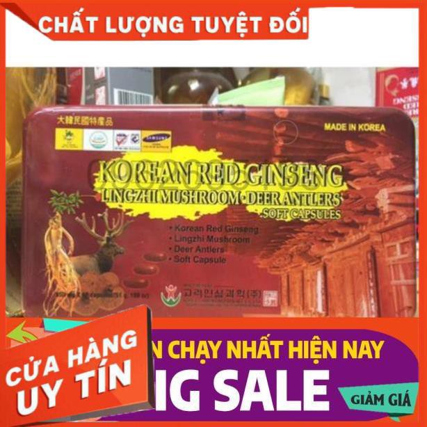 Đạm Tổng Hợp Hồng Sâm Nhung Linh Chi, Hộp 60 viên