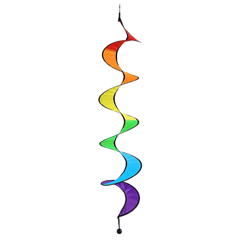 ★yong♣  Colorful Foldable Rainbow Spiral Windmills Home Garden Camping Tents Decorations