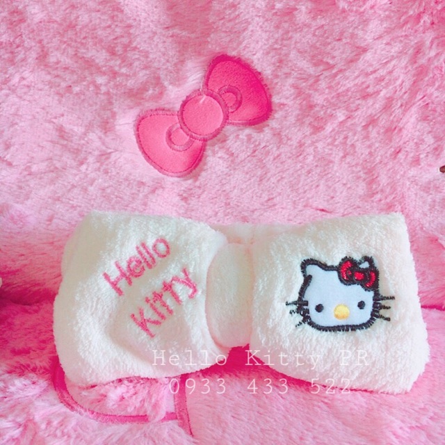 Băng đô bông mịn Hello Kitty