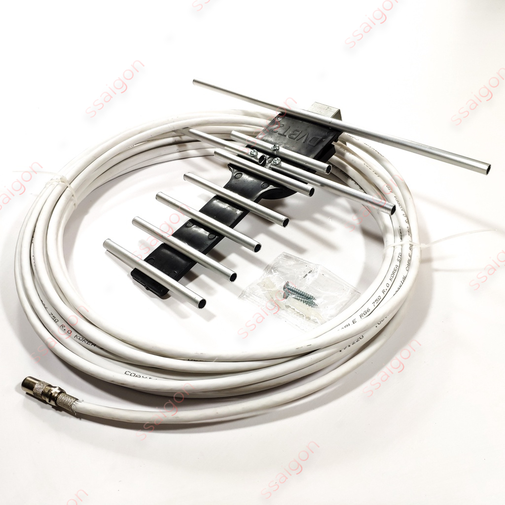 Ăng ten TV DVB T2 anten dvb t2 thu truyền hình mặt đất VNN  PRO kèm dây 15m sóng khoẻ