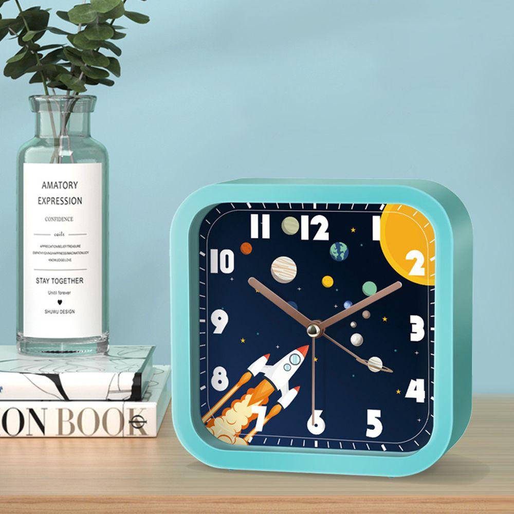 Đồng Hồ Báo Thức Họa Tiết Phi Hành Gia Hoạt Hình Dùng Pin Cho Trẻ Em|Phụ Kiện Trang Trí Nội Thất Xinh Xắn Chất Lượng