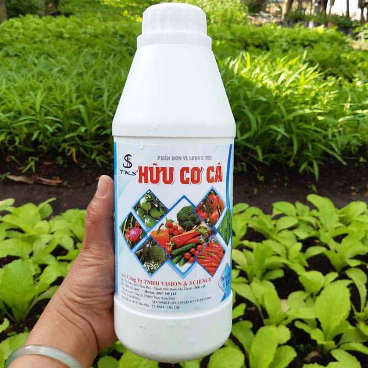 ĐẠM CÁ HỮU CƠ Vi Sinh : Mát Cây, Tốt Rễ, Nuôi Trái, Ngừa Nấm Bệnh -  Chai 1 Lít