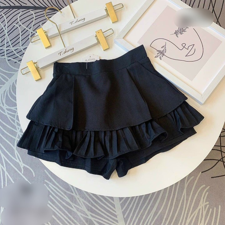 [ Mã FADIRECT20 giảm 20K đơn 150K] Chân váy ngắn 2 tầng xếp ly hàng cao cấp nhất | BigBuy360 - bigbuy360.vn
