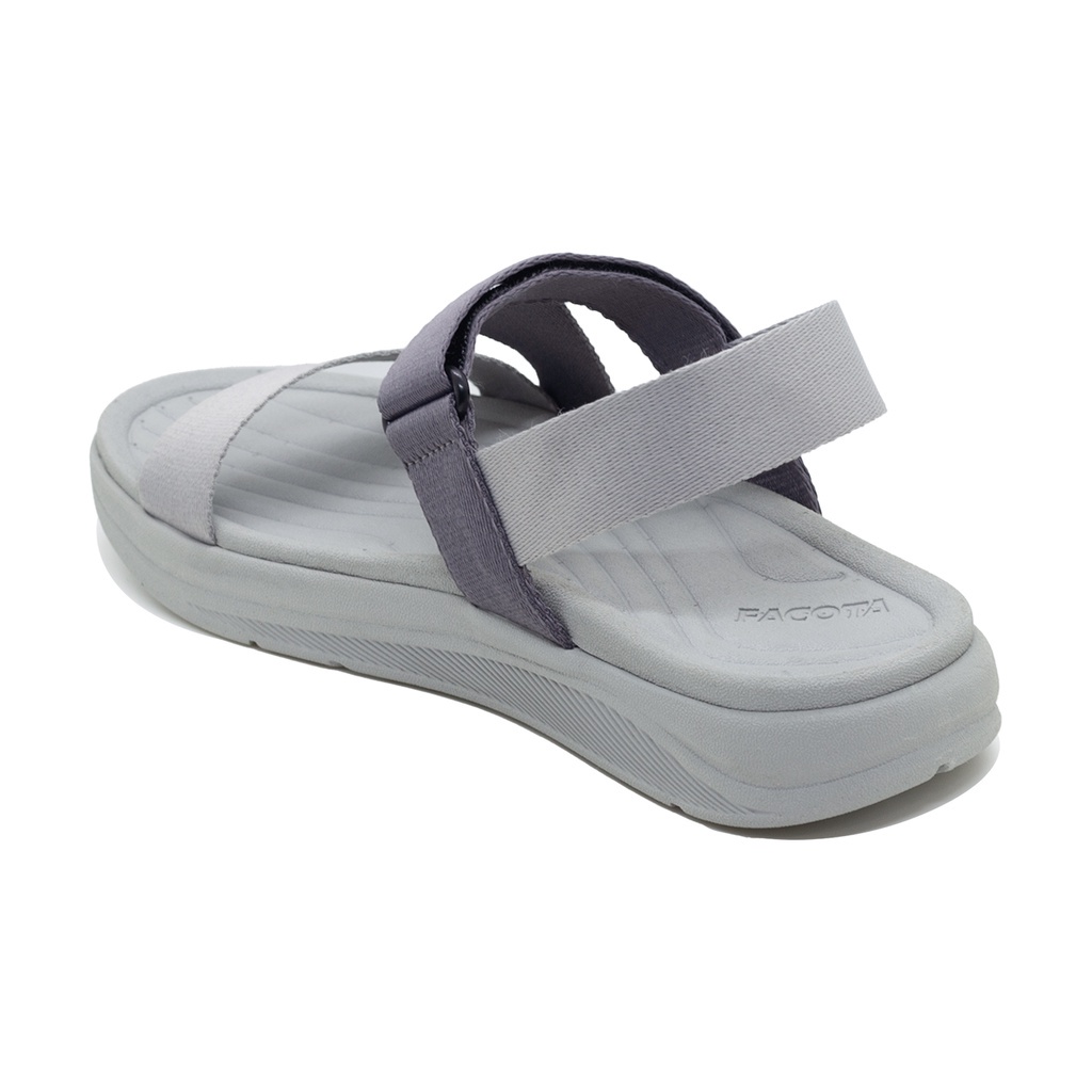 FACOTA | giày dép sandal nam, nữ xám phối R mang đi chơi đi học NN09