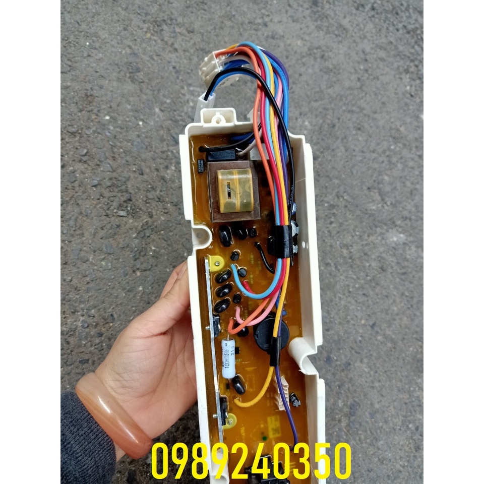 Bo mạch máy giặt Sanyo AQW - UW115AT, UW105AT, FW115AT, FW105AT 6 phím 2 zắc cắm